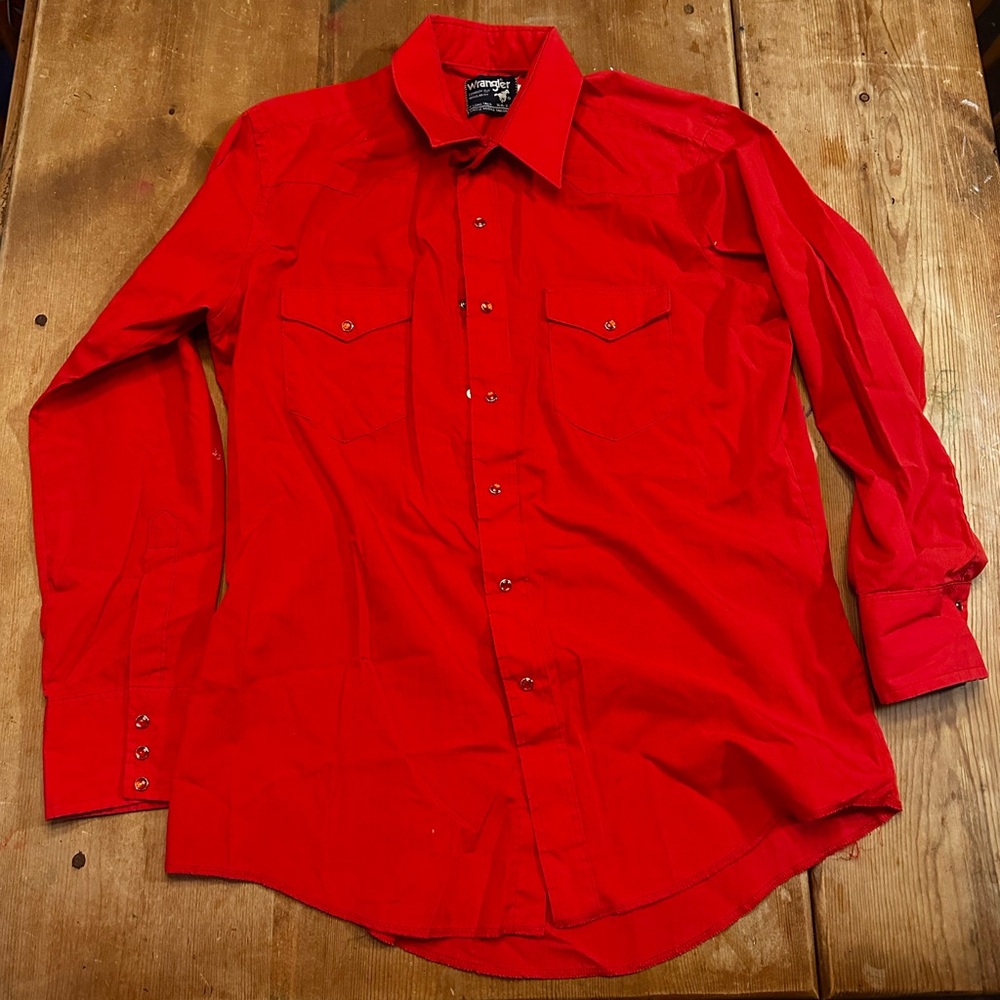 Wrangler Cowboy Cut Regular Fit Shirt 161/2 neck